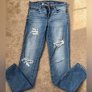 AE ripped skinny jeans